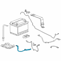 OEM 2014 Cadillac ELR Cable Asm-Battery Positive Diagram - 22753455