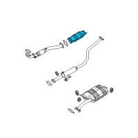 OEM 2005 Hyundai Elantra Catalytic Converter Assembly Diagram - 28950-23960