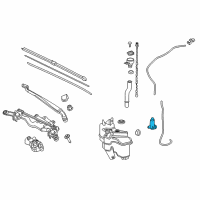 OEM Toyota Corolla Washer Pump Diagram - 85330-33070