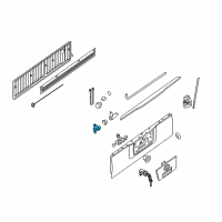 OEM 2020 Nissan Titan Hinge Assembly-Rear Gate RH Diagram - 93470-9FV2A