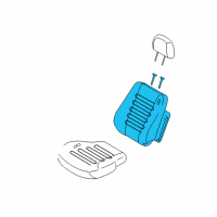 OEM Kia Sportage Back Assembly-Front Seat Diagram - 882001F5844GE