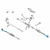 OEM 2017 Kia Sedona End Assembly-Tie Rod, RH Diagram - 56821A9000