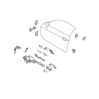 OEM 2014 Infiniti Q60 Rod-Key Lock, LH Diagram - 80515-JJ51A