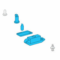 OEM Toyota Camry License Lamp Diagram - 81270-AA010