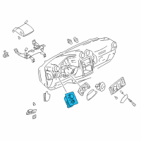 OEM Pontiac Switch Asm-Headlamp & Instrument Panel Lamp Dimmer & Accessory (W/*Very Dark Gray Diagram - 10410465