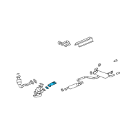 OEM Chevrolet Malibu Intermed Pipe Diagram - 25905011