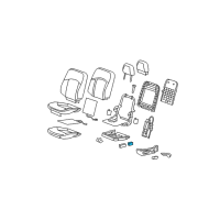 OEM 2010 Buick LaCrosse Switch Asm-Front Seat Adjuster *Light Ttnum Diagram - 25995333