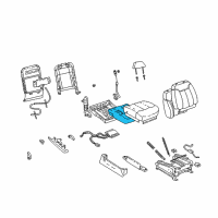 OEM 2000 Chevrolet C2500 Pad, Passenger Seat Cushion Diagram - 12387104