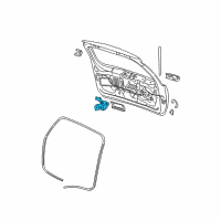 OEM 2001 Jeep Grand Cherokee Liftgate Latch Diagram - 55136742AD