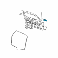 OEM 1999 Jeep Grand Cherokee Tailgate Handle Diagram - 55136699AA