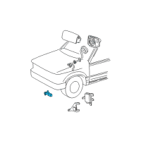 OEM Ford Explorer Front Sensor Diagram - F5TZ-14B004-C