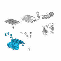 OEM 2009 Saturn Sky Housing Asm-Air Cleaner Diagram - 15287097