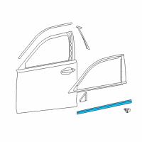 OEM 2016 Lexus LS460 MOULDING Sub-Assembly, Front Diagram - 75072-50080-C0