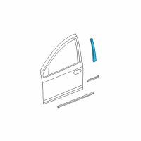 OEM 2001 Dodge Neon Molding-B Pillar Diagram - 5303582AB
