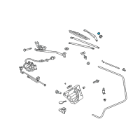 OEM 2006 Chrysler Crossfire Cap-WIPER Arm Nut Diagram - 5101489AA