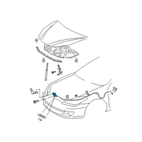 OEM Toyota Solara Lock Assembly Diagram - 53510-AA051