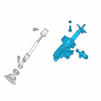 OEM Nissan Pathfinder Column Assy-Steering, Upper Diagram - 48810-3JA1D