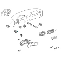 OEM Toyota Echo Bulb Diagram - 90011-01018