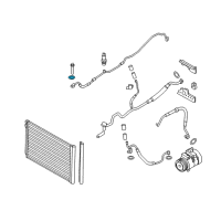 OEM BMW 750Li A/C System Seal Kit Diagram - 64508375742