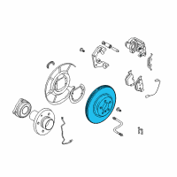 OEM 2005 BMW 645Ci Brake Disc, Lightweight, Ventilated Diagram - 34-21-6-763-827