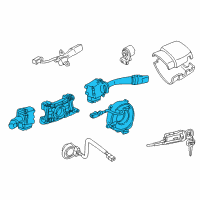 OEM 1998 Toyota 4Runner Combo Switch Diagram - 84310-3D020