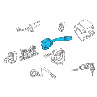 OEM Toyota FJ Cruiser Front Wiper Switch Diagram - 84652-35522