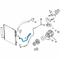 OEM 2019 Dodge Challenger Line-A/C Discharge Diagram - 68223576AC