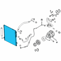 OEM 2018 Dodge Challenger CONDENSER-Air Conditioning Diagram - 68272794AA