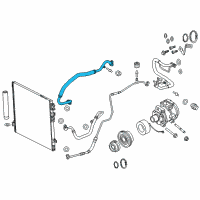 OEM 2018 Dodge Charger Line-A/C Suction Diagram - 68223577AD