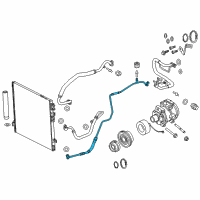 OEM 2016 Dodge Challenger Line-A/C Liquid Diagram - 68223572AG