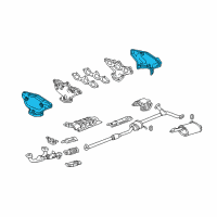 OEM 1999 Honda Odyssey Cover, Exhuast Manifold Diagram - 18120-P8A-A00