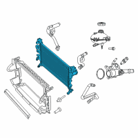 OEM 2017 Ram ProMaster City Engine Cooling Radiator Diagram - 68247208AA