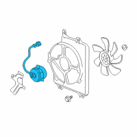 OEM 2009 Acura RL Motor, Cooling Fan (Denso) Diagram - 38616-RJA-J01