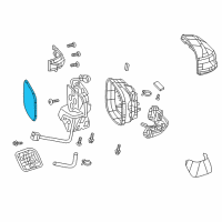 OEM 2013 Honda Civic Mirror Sub-Assembly, Passenger Side (R1300) (Coo) Diagram - 76203-TR2-305