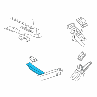 OEM 1996 GMC Savana 3500 CROSSMEMBER, Transmission Mounting Diagram - 15969949