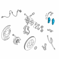 OEM 2006 Nissan Armada Front Brake Pads Kit Diagram - D1060-9FE0A