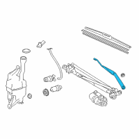 OEM 2016 Toyota Camry Wiper Arm Diagram - 85211-06110