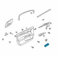 OEM 2013 Ford Fusion Window Switch Diagram - DG9Z-14529-AA