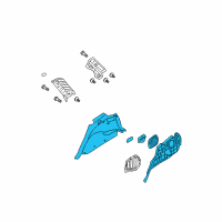 OEM 2008 Hyundai Santa Fe Trim Assembly-Luggage Side RH Diagram - 85740-0W010-WK