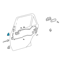 OEM 1999 Toyota Corolla Upper Hinge Diagram - 68760-02030