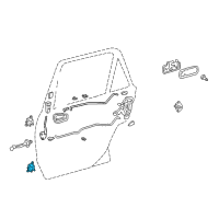 OEM 2004 Lexus IS300 Hinge Assembly, Rear Door Diagram - 68770-02030