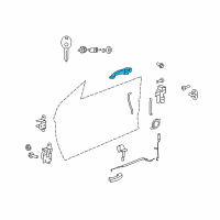 OEM 2009 Chrysler Sebring Handle-Exterior Door Diagram - 1KR95FKGAD