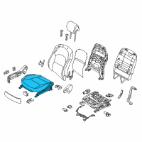 OEM Kia Cushion Assembly(W/O Track Diagram - 882003RAZ1GXU