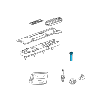OEM Saturn Spark Plug Boot & Retainers Diagram - 12576465