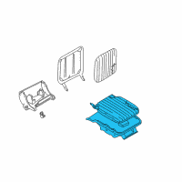 OEM 2003 Nissan Frontier Cushion Assembly Rear Seat Diagram - 88300-9Z511