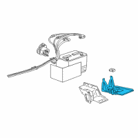 OEM Ford Ranger Battery Tray Diagram - F87Z-10732-AA