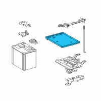 OEM Scion Battery Tray Diagram - 74431-12110