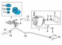 OEM 2020 Honda CR-V SET, RESERVOIR COMP Diagram - 46661-T6C-J00