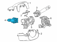 OEM 2022 Cadillac CT4 Signal Switch Diagram - 13545218