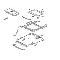 OEM 2001 Honda Civic Handle, Sunshade *YR169L* (MILD BEIGE) Diagram - 70611-S5A-J01ZB